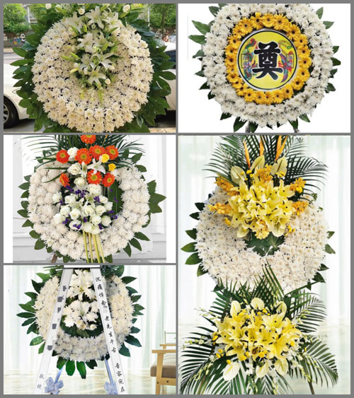 湖南永州零陵区珠山镇东西坊村花圈速递